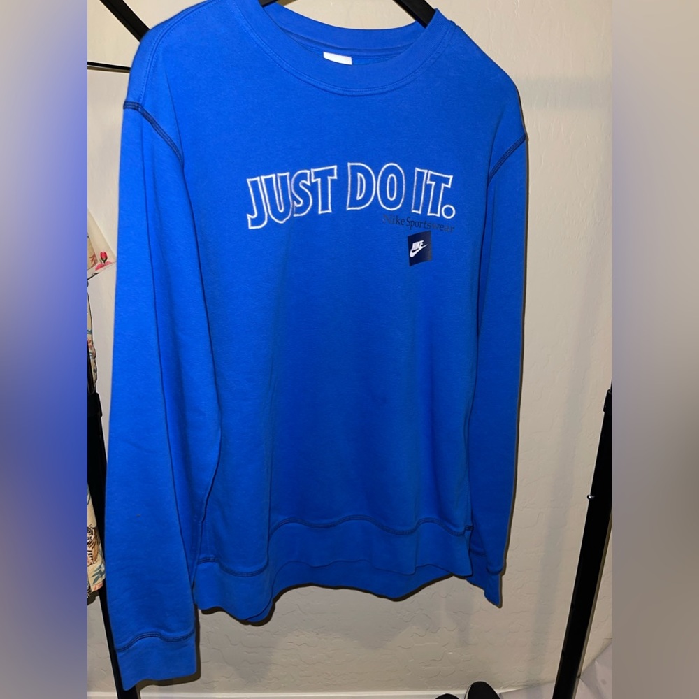 Nike JDI Blue Crewneck - Men’s Large